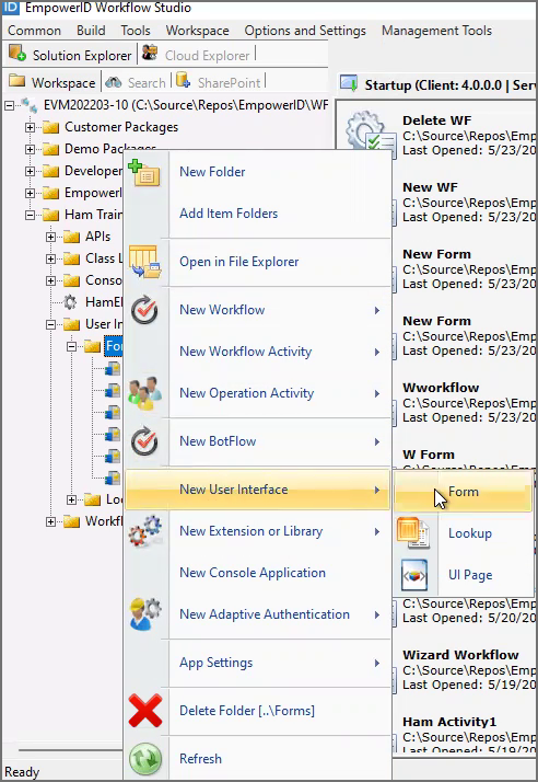 Workflow Page