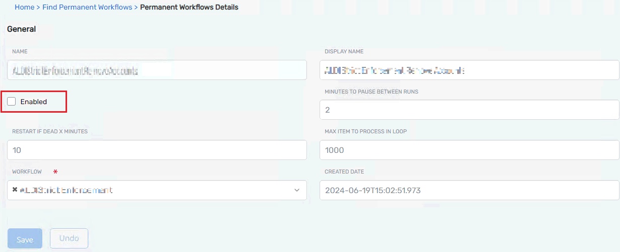 Workflow Page
