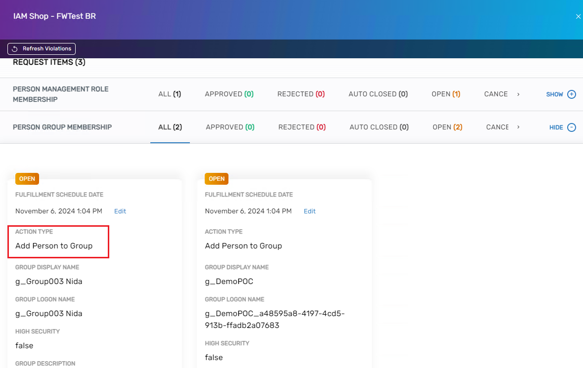 Workflow Page