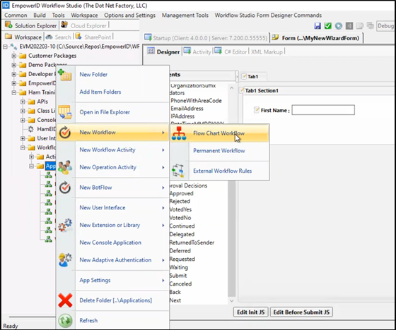 Workflow Page