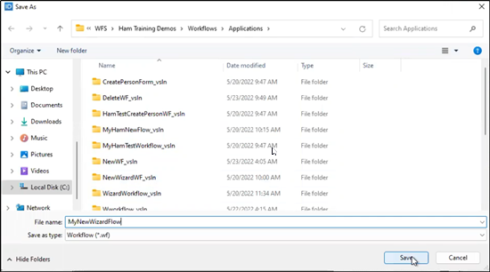Workflow Page