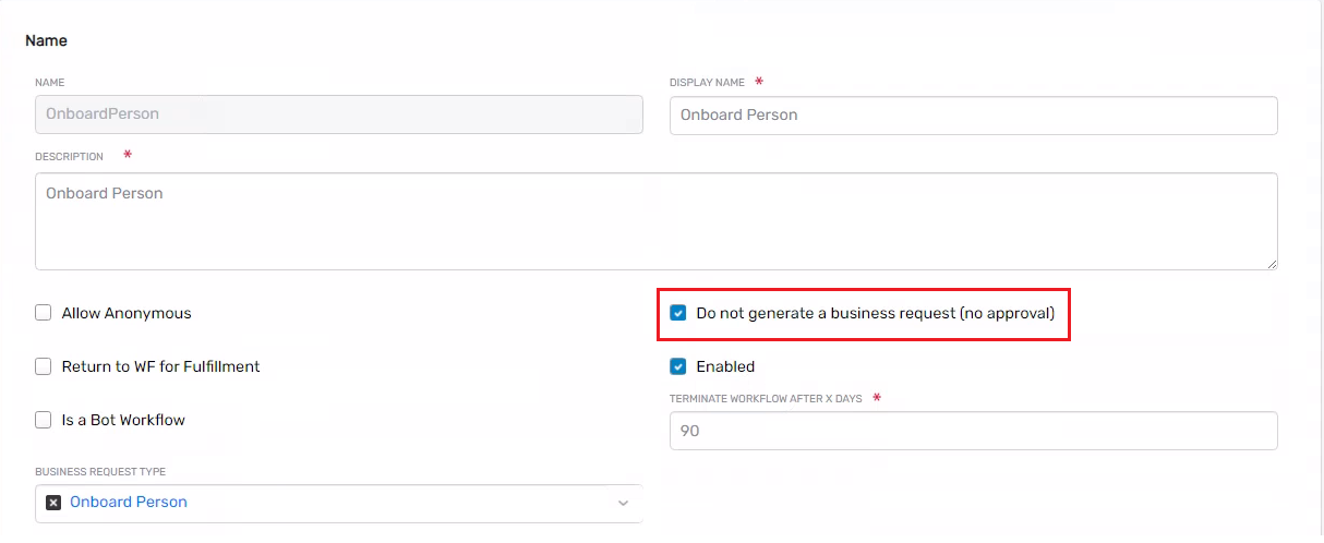 Workflow Page