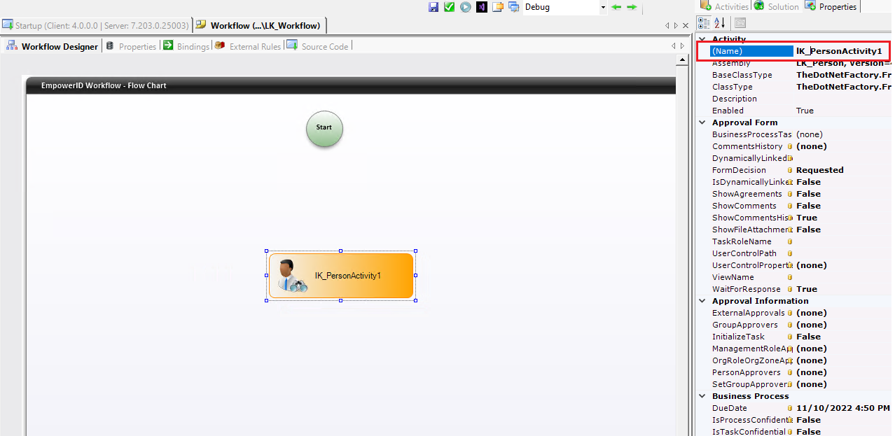 Workflow Page