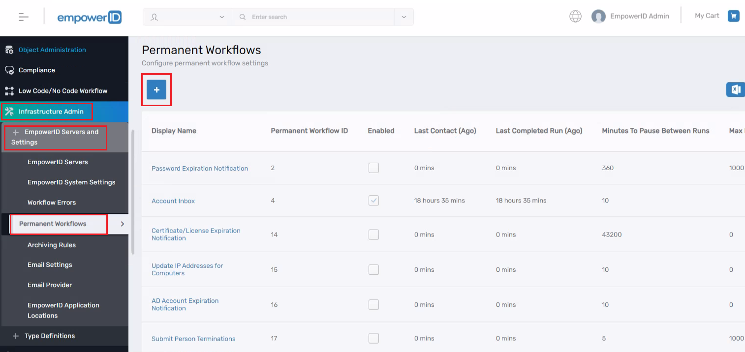 Workflow Page