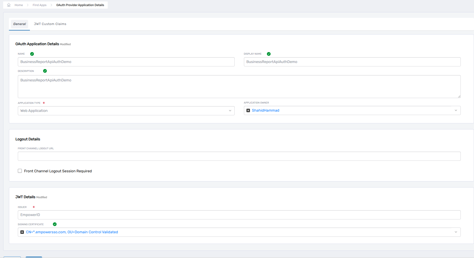 Workflow Page