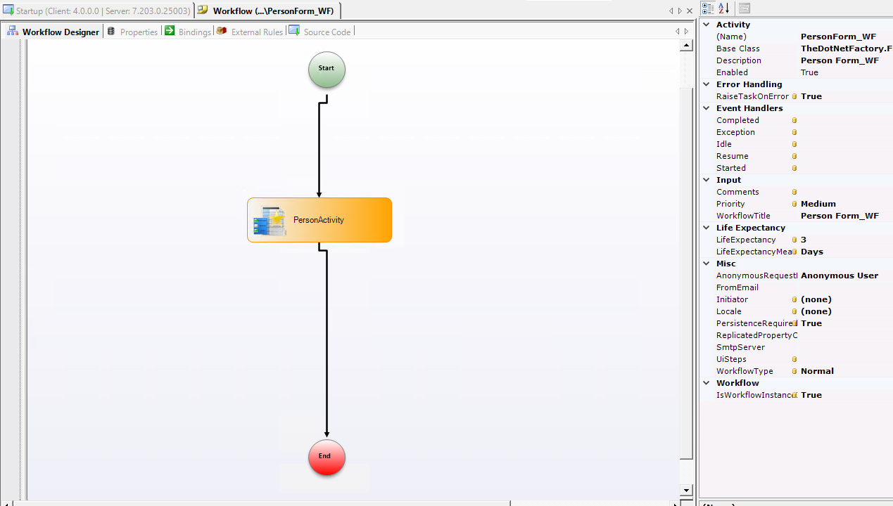 Workflow Page