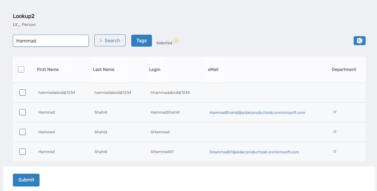 Workflow Page