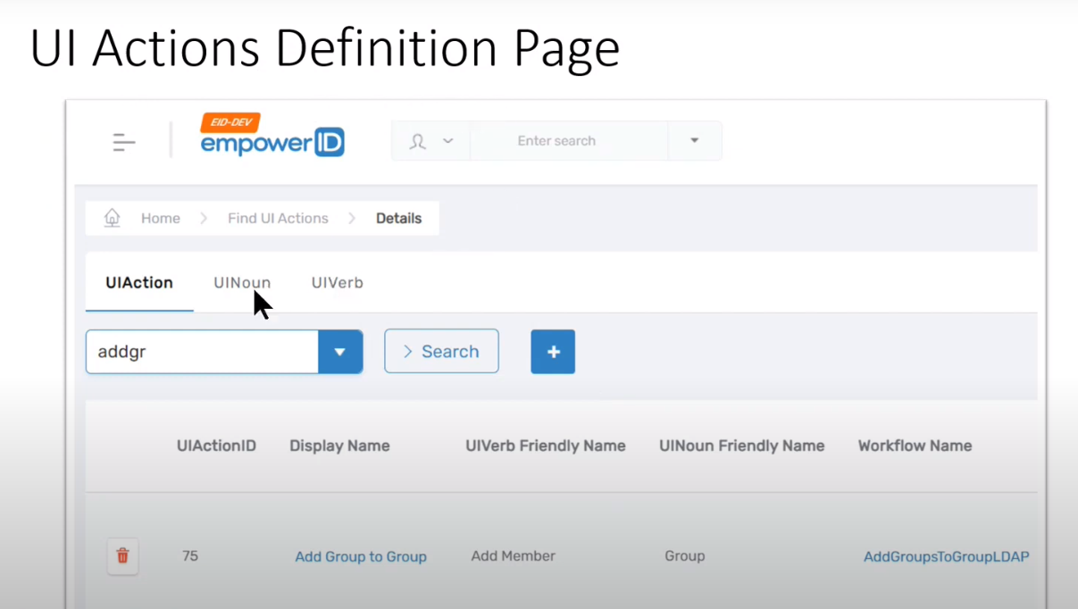 Workflow Page