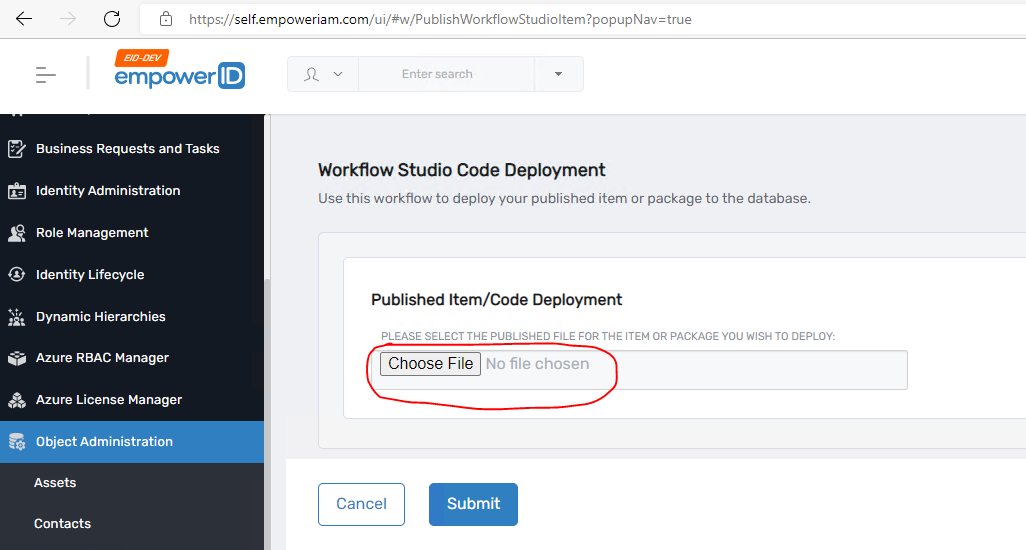 Workflow Page
