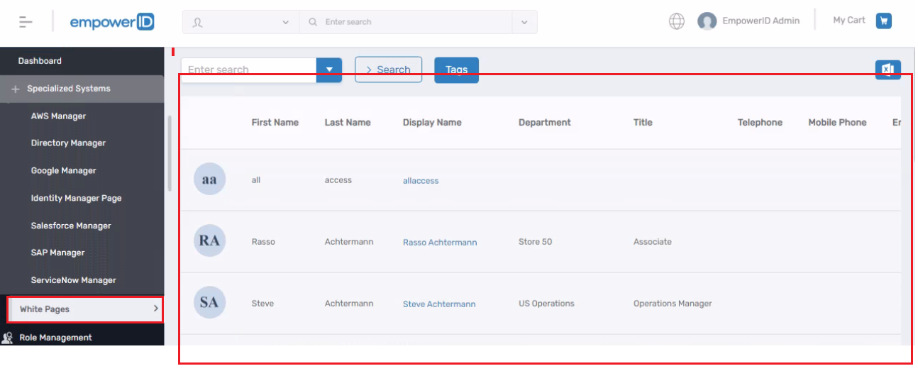 Workflow Page