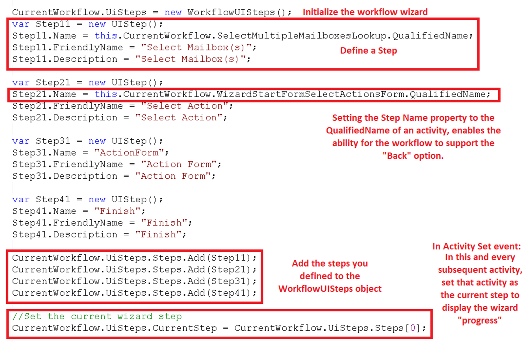 Workflow Page