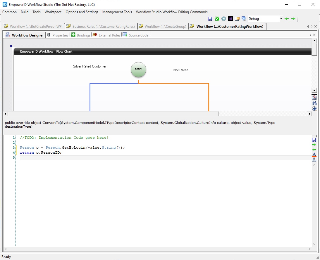 Workflow Page