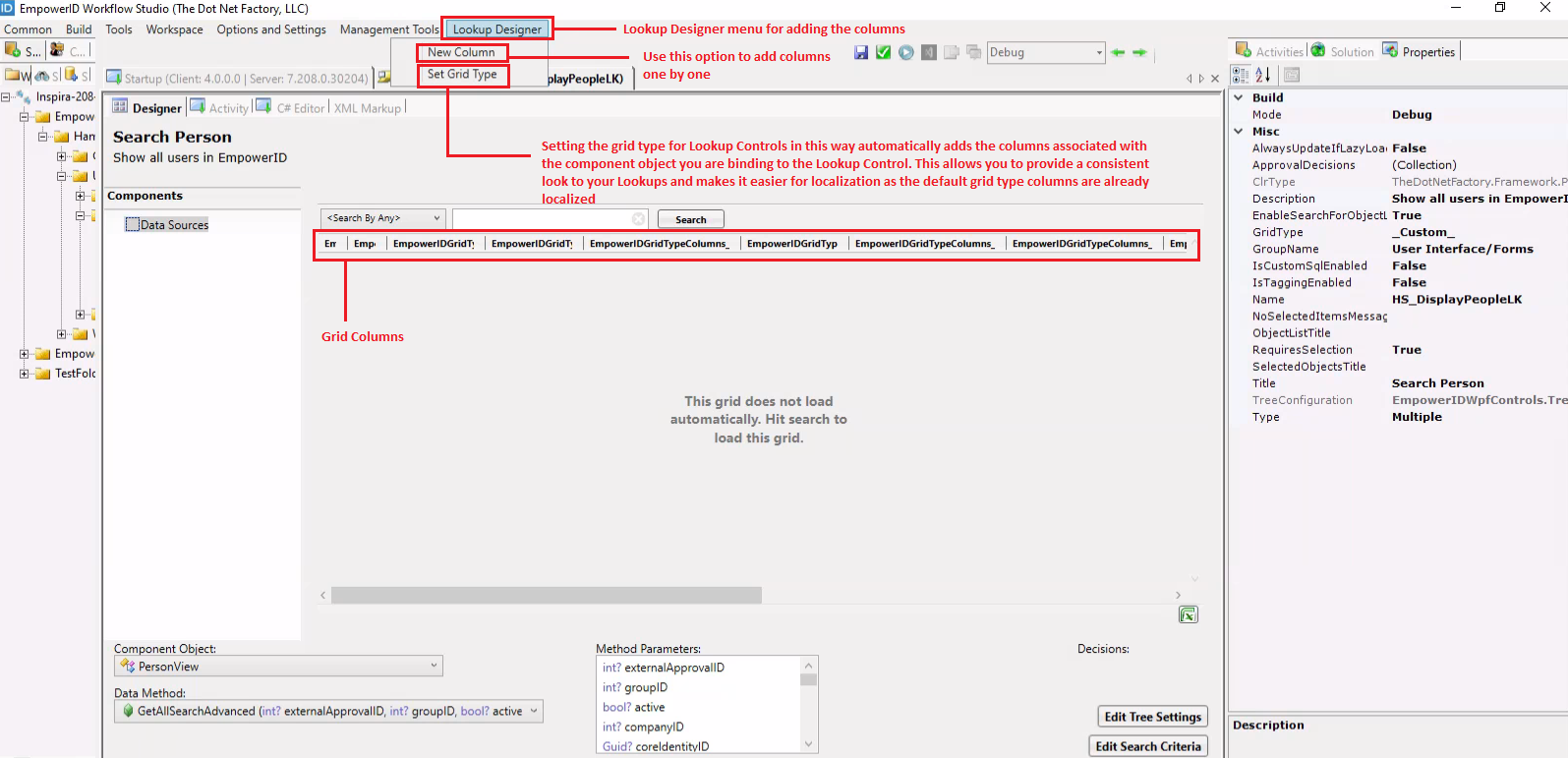 Workflow Page