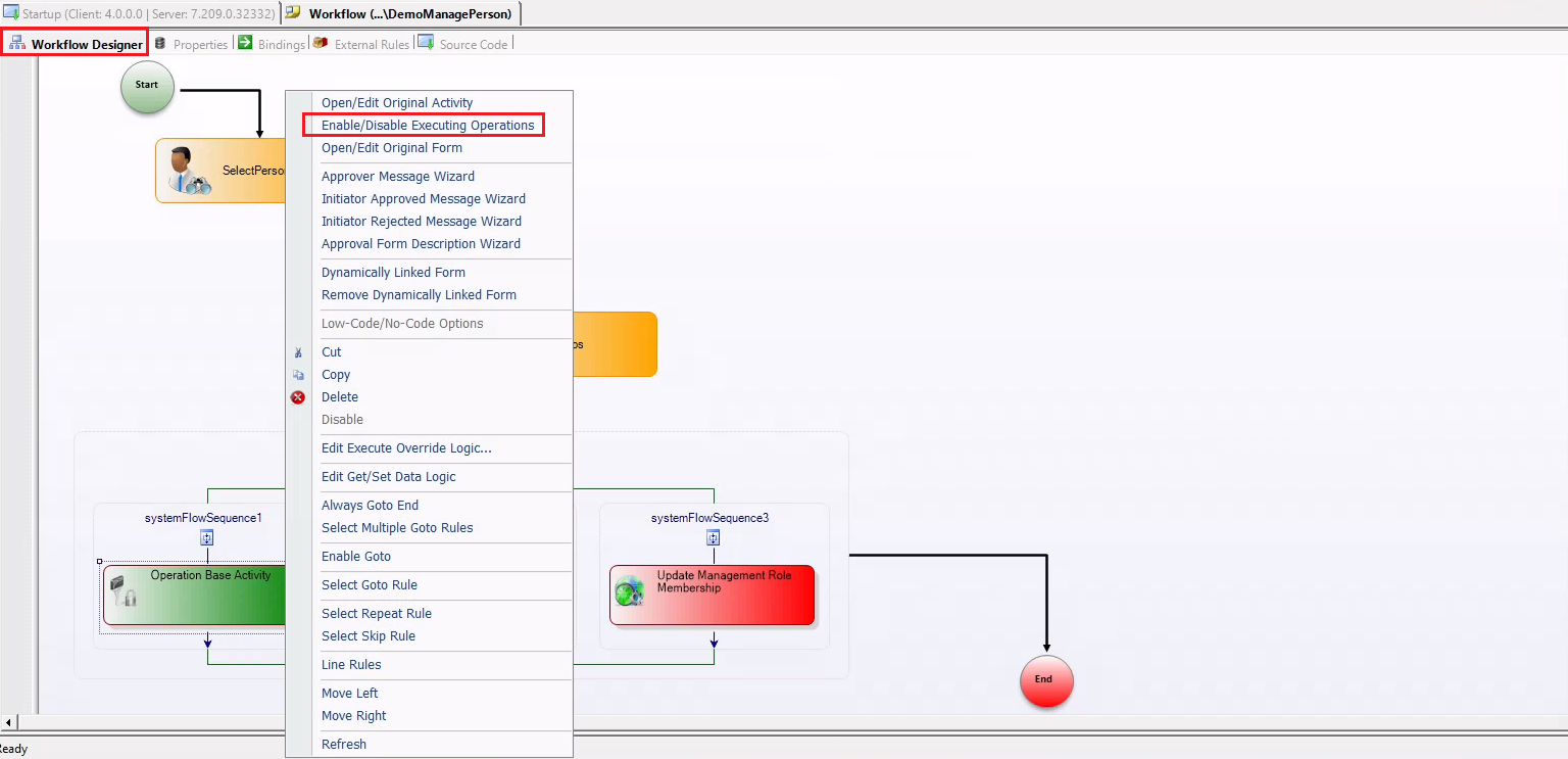 Workflow Page