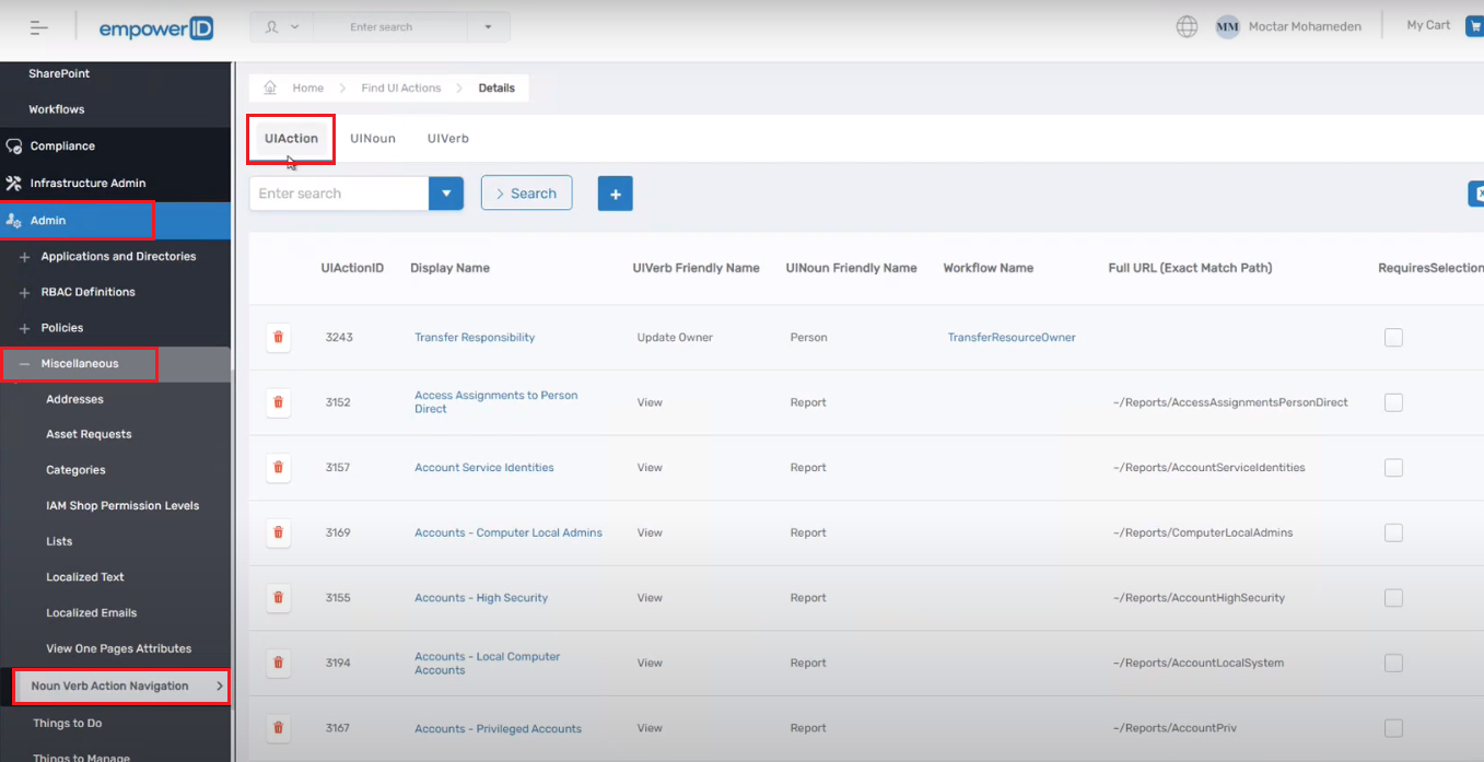 Workflow Page