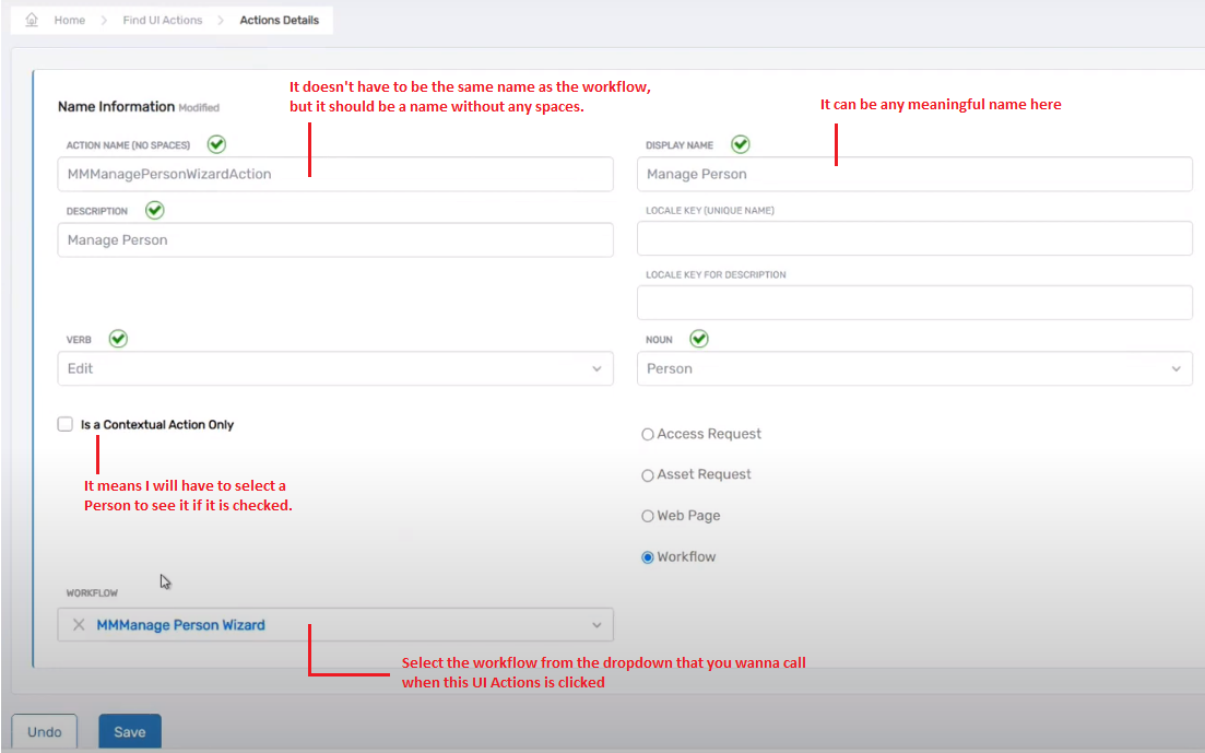 Workflow Page