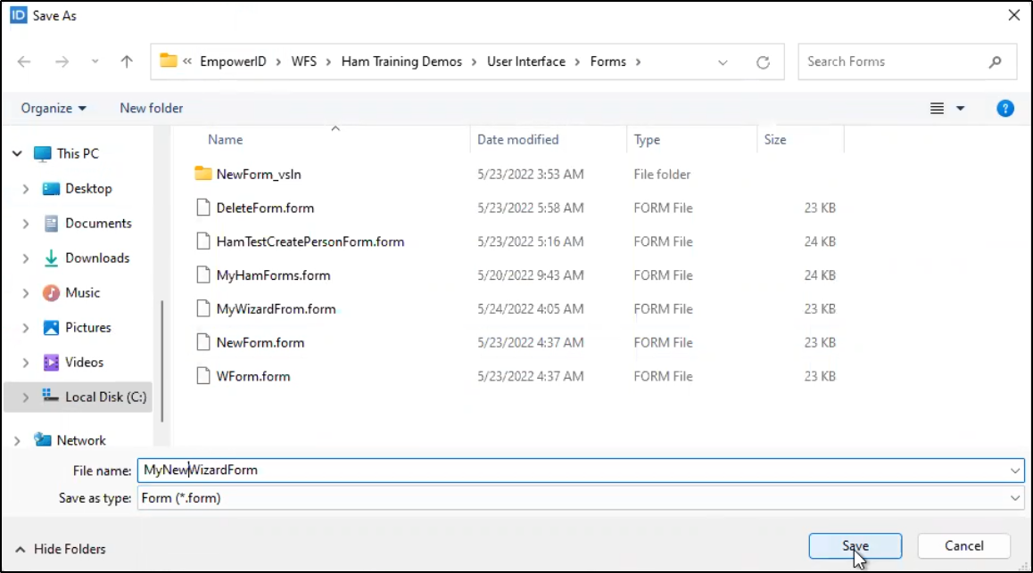 Workflow Page