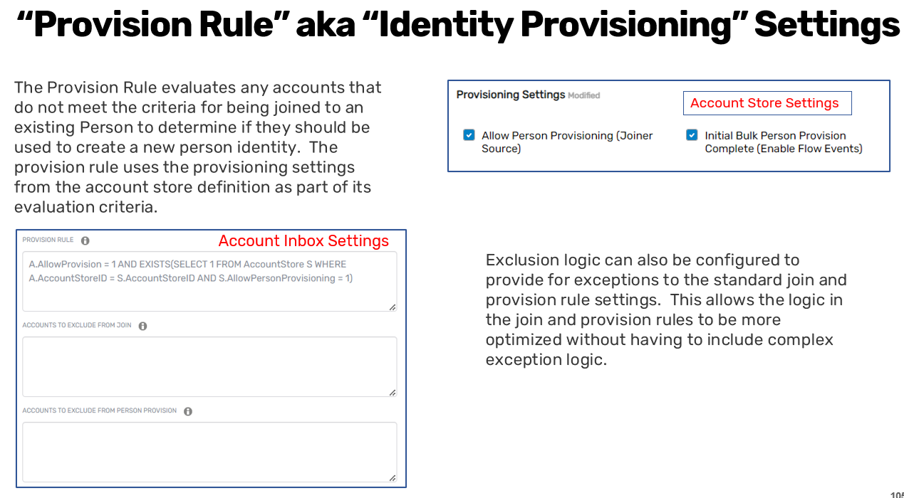 Identity Lifecycle Settings - Provision Rules