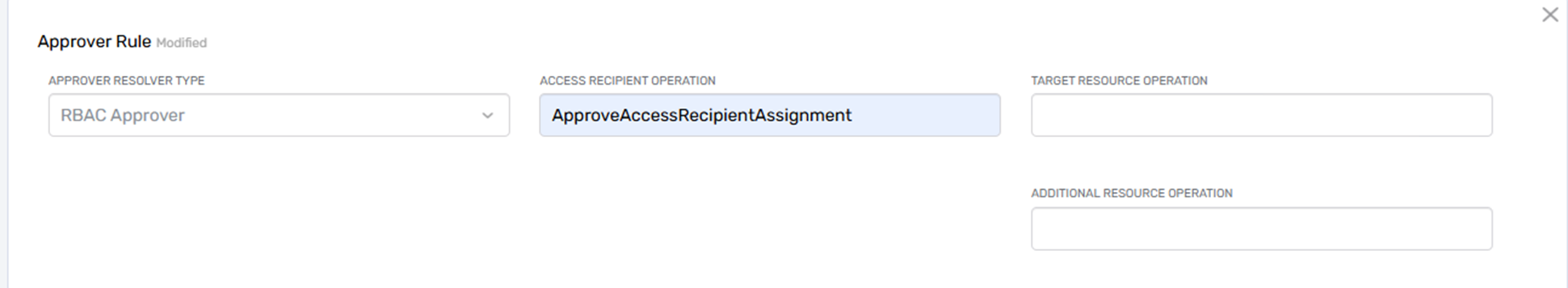 RBAC Approver Resolver Rule