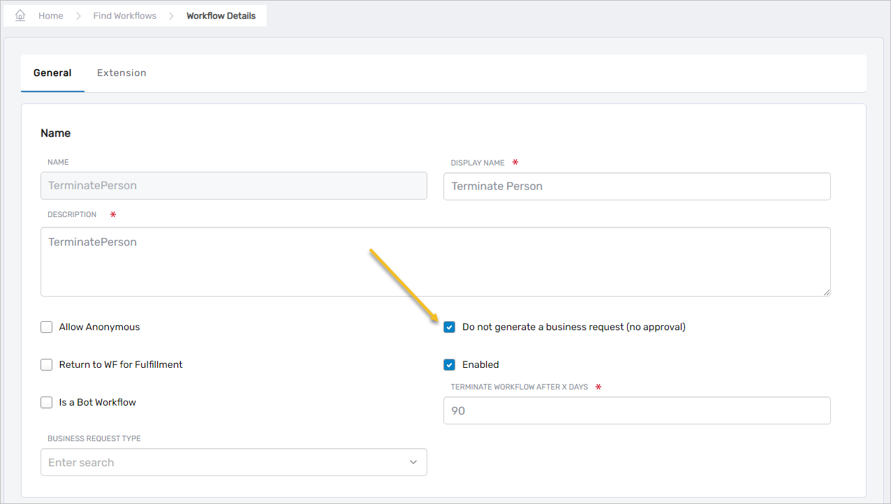 Workflow Page