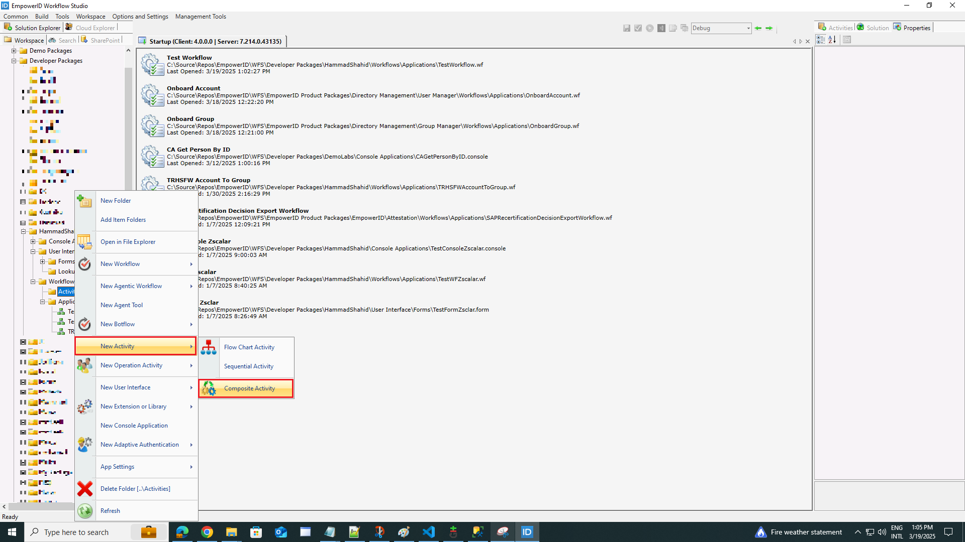Workflow Page