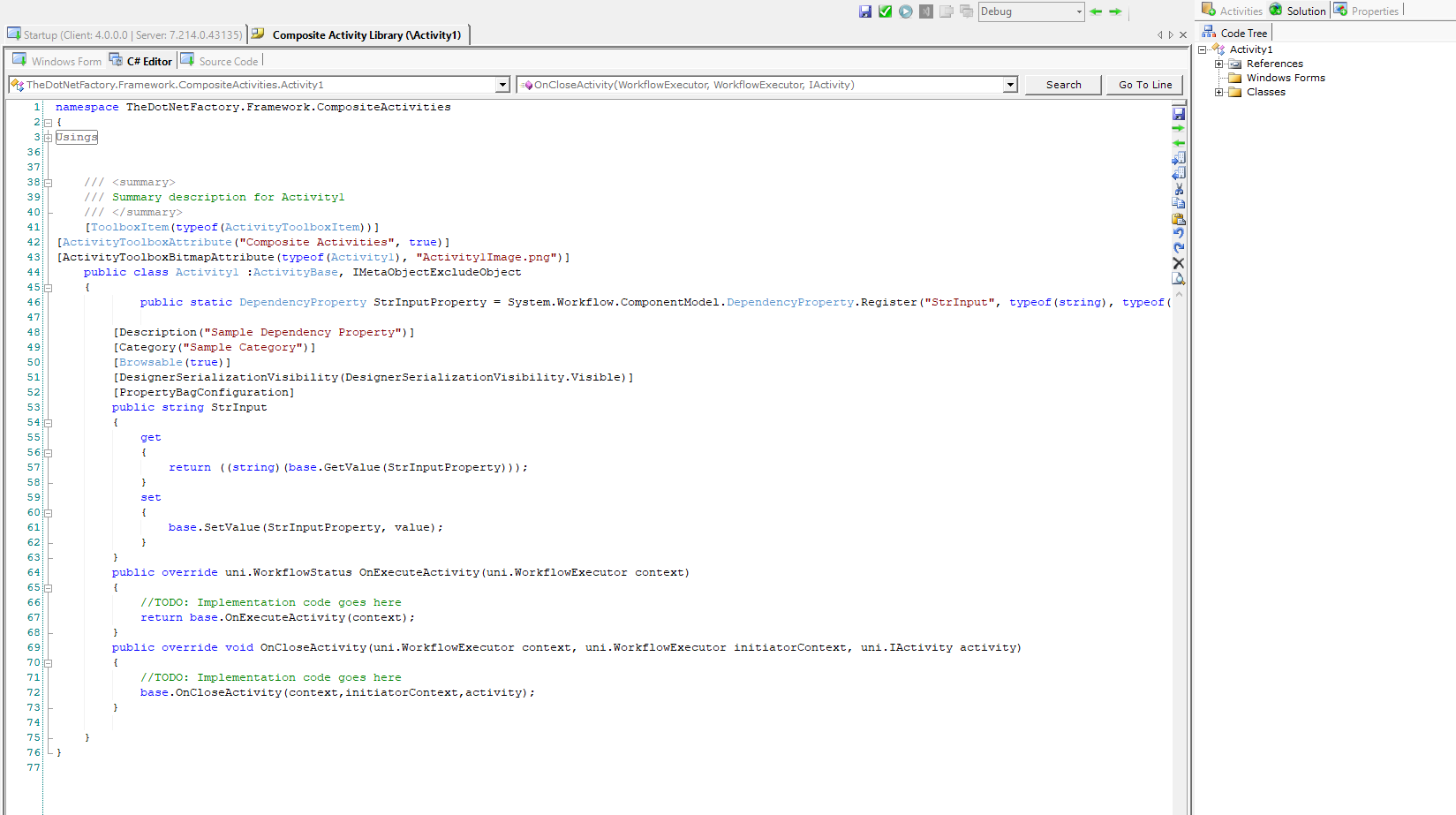 Workflow Page