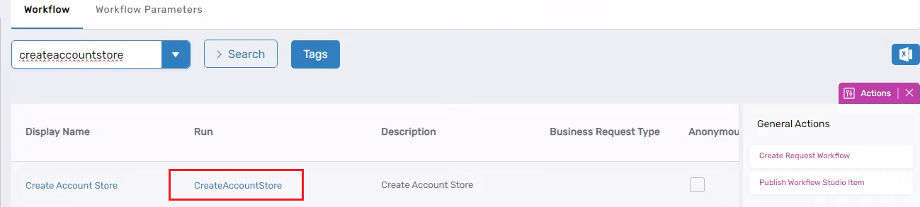 Workflow Page