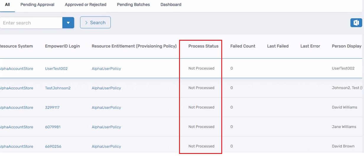 Workflow Page