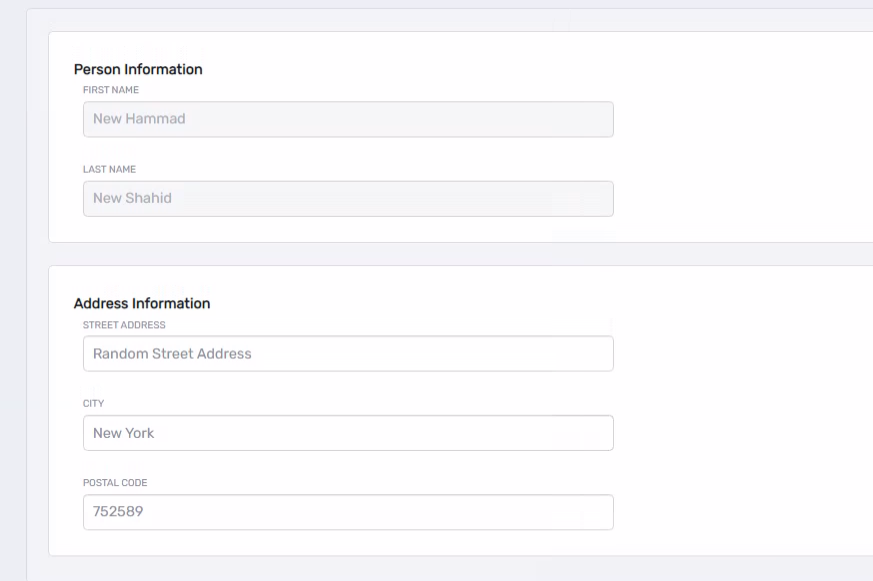 Workflow Page