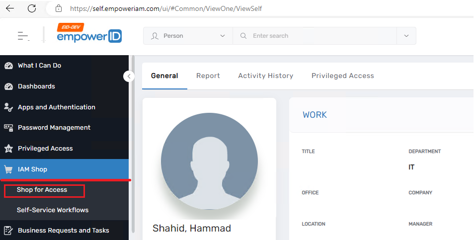 Workflow Page