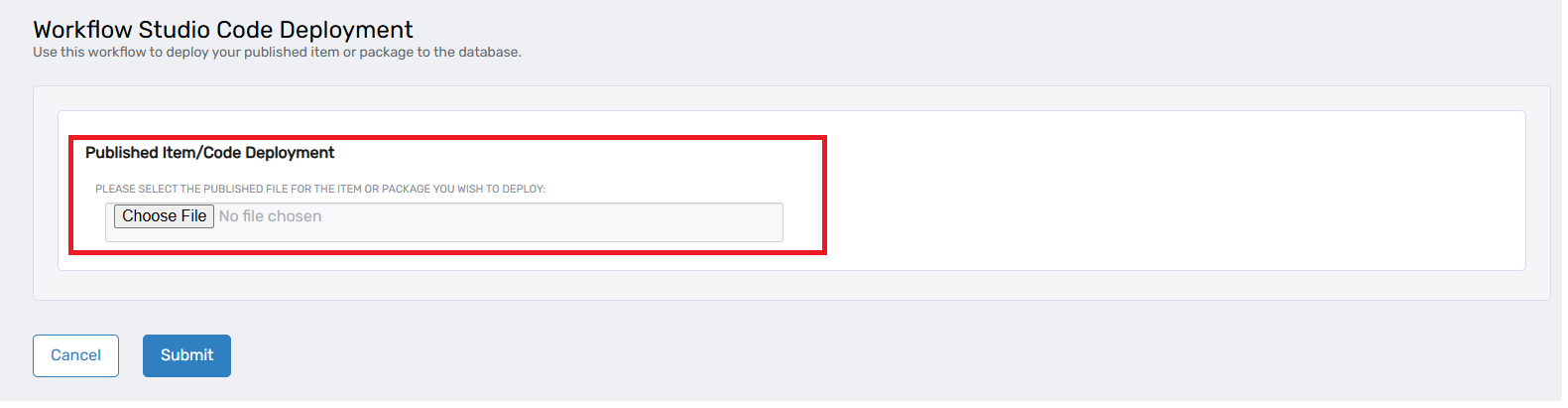 Workflow Page